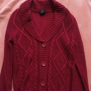 Long sleeve red sweater